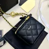 Womens Designer Bag Small Vanity Case Box Bags Caviar Leather Crush Pearl Gold Ball Metal Hardware Crossbody Shoulder Handbags Cosmetic Case Purse Suitcase 18/11cm