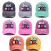 Gorras de bola Letra Perro Mamá Gorra de béisbol Para mujer Al aire libre Lavado Visera Sombrero Moda Mujer Chapeau Algodón Casquette Gorras Para Mujer 230831