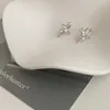 Stud Earrings Trend Four-Pointed Star Niche Design Sense Hip-hop Crossed Earring Drop