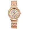 Armbandsur Luxury Student Diamond Quartz Titta på ett enkelt temperament kvinnligt stålband stort urtavla armbandsur reloj de mujer grossist