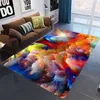 Heminredning 3D Galaxy Space Stars mattor vardagsrumsdekoration sovrumssalong te bordsområde matta mjuk polyester stor matta HKD230901