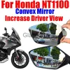 Motorspiegels voor Honda NT1100 NT 1100 Motoraccessoires Bolle spiegel Vergroten Verhogen Achteruitkijkspiegels Zijspiegel View Vision PartsPar x0901