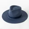 Wide Brim Hats Bucket 2023 Plain Band Panama Straw for Women Summer Beach Sun Hat Funeral Church Derby Fedora Cap UPF50 230831