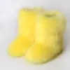 Boots vinter fuzzy kvinnor pälsskor fluffig päls snö plysch foder slipon gummi platt utomhus bowtie varma damer skor 230831