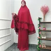 民族衣料中東サウジアラビアブラックローブヒジャーブドレスモスクムスリム祈りサービスドバイルーズ保守的なスーツ