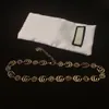 Goldene Halskette, Designer-Armband für Damen, Designer-Schmuck, Damen-Ringe, Anhänger-Halsketten, luxuriöse Diamant-Blumen-Halskette, Hochzeitsgeschenk, Schmuckset