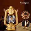 Retro Horse Lantern Design Kerosene Lighter Electric Integration No Gasoline Ignition Match Table Decoration Gift Ornament GNU5