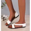 Sandálias 2023 verão moda confortável ao ar livre sapatos femininos plana casual flip-flops