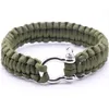 Survival Bracelets Paracord Bracelet Outdoor Supplies Umbrella Rope O-Type Bow Steel Buckle Life-Savin Re Drop Delivery