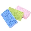 Bath Sponge Lace Impresso Scrub Chuveiro Bebê Bath Bath Scrubber Exfoliating Beleza Cuidados de Pele Sponge Face Limpeza Spa Bath Ball