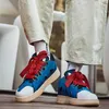 Casual Shoes Lanviin Training Shoes Youth Couples Lace up Toe Bread Shoes Thick Sole Casual Men's Shoes lanfang sneakers C8N6