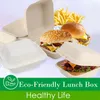 Disposable Take 20/50 Pcs Disposable Lunch Box Eco-Friendly Food Container Compostable Bento Boxes Baking Dessert Fruit Hambur Bakery Lunchbox 230831