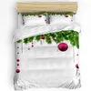 Bedding Sets Christmas Wood Cedar Plant Duvet Cover Bed Set Home Textile Quilt Pillowcases Bedroom Double No Sheet