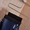 Stainless steel s-type trouser rack clothing store multi-layer magic pants clip non-slip side-mounted storage pants rack