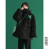 Trench da donna Divertente rana verde imbottito vestiti inverno cartone animato simpatico peluche caldo piumino con cappuccio Parka giapponese Kawaii Crop Top