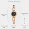 Wristwatches Student Academic Style Quartz Watch For Women Fashion Diamond Female Bracelet (With Bracelet) Low Key Luxury