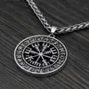 Pendentif Colliers Mode Viking Bijoux Boussole En Cuir Pendentif Mythologie Nordique Lunavin Odin Hommes Collier T230907