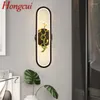 Wandlampen Hongcui moderne lamp LED vintage messing creatief schanslicht voor thuis woonkamer slaapkamer gang decor