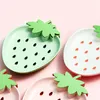 Ensembles de vaisselle Double couche Plateau de vidange Dessin animé Mignon Ménage Fruits Lavage Plaque Salon Table Creative Snack Fraise Bonbons