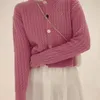 Vêtements en tricot pour femmes, Version coréenne, Style court, tempérament pâte frite, pull torsadé, Cardigan en tricot, tendance, 2023