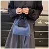 Вечерние сумки Jiaerdi Vintage Denim Bobos Bag Женщины ретро -цепь