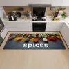 Alfombra de cocina Dormitorio personalizado Alfombra antideslizante para pies Especias Entrada Felpudo Pasillo Hogar Sala de estar Piso Baño Puerta Decoración Alfombra HKD230901