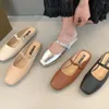 Hausschuhe Bailamos Design Frauen flach Slip auf Sandalen elegante flache Schuhe Ladies lässige Outdoor -Wohnungen Mujer size40