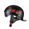 Capacetes de motocicleta frescos neste verão com nosso meio capacete - viseira solar integrada para máximo conforto e proteção