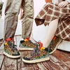 Chaussures décontractées Lanviin léopard chaussures pour hommes chaussures de mode Couple chaussures de planche haute hommes femmes chaussures de sport décontractées chaussures de planche lanfang baskets O53V