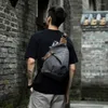 Backpack Men's One-Shoulder Women's Canvas Sling Bag Crossbody Boys' Bicycle Sports Travel Versatile Fashion