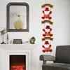 Kerstdecoraties klimmen Santa schattige cartoon ladder decoratie multifunctionele flexibele boomladders