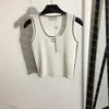 Women Knits Tank Top Summer Sport Yoga Tops Letter Print Gym Tops Breathable Sleeveless Vest