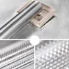 Autocollants muraux 10M bricolage cuisine nanofilm feuille d'aluminium impression fleurs résistant à l'huile étanche poêle armoire papier peint auto-adhésif