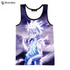 Mannen Tank Tops 2023 Est X Mode Zomer Mannen Mouwloze Lente Harajuku Persoonlijkheid 3D Gedrukt Strand Tees