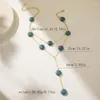 Hänge halsband Europa och USA vintage natursten halsband kvinnors enkla mångsidiga födelsedagsfest gåva smycken