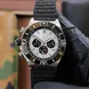 Watch Męskie Montre de 44mm luksusowe zegarki ruch Men Business Wristwatches gumowy pasek wodoodporny zegarek zegarek do mechanicznego zegarek vuoo