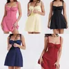 Vestidos casuales Floral Bustier Midriff Cintura Shaper Vestido para mujer Flor de verano Impreso Drop Tight Sundress Característica