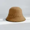 Bérets laine laine feutre chapeau baril pêcheur seau casquette femme hiver agneau pour fille automne et