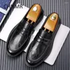 Chaussures habillées CHNMR-S Affaires Loisirs Angleterre Style Base épaisse En Cuir Pour Hommes Slip-on Grande Taille Tendances Mode