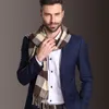 Szaliki Europa Fashion Shawl Scalves Men Winter Tartan Scalf Business Sjaal Plaid Cotton Ovraps Bufanda Foulard SZaliki I Chusty 230831