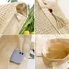 Storage Bags Straw Purse Bag Boho Handbags Crossbody Shoulder Tote Fashion Weaving Bucket For Vacation Travel Summer Dating