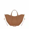 Le Cyme Mini Mirgy Tote Bag Full Grain Textured Leather New Designer Magnetic Backle Closure Women Handbag