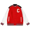 Mens Baseball Uniform Flat Brodery Pull Side High Jacket Color Black White Street Fashion Catwalk 659o