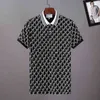 Designer-Streifen-Poloshirt, T-Shirts, Schlangen-Polos, Biene, Blumenmuster, Herren-High-Street-Mode, Pferde-Polo-Luxus-T-Shirt GG0441