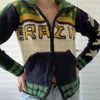 Suéteres masculinos 2023 cardigan suéter estética brasileira roupas góticas de pescoço alto retro inverno 90s harajuku estética 230831