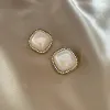 Stud Pearl Earrings 925 Sterling Silverörhängen Luxur Crystal Pearl Jewelry Woman Wedding Present