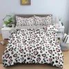 Juegos de cama Juego de cama de lujo, funda nórdica con corazón de amor, funda de edredón individual completa, edredón, ropa de cama de 2/3 Uds., juego de cama para niñas y mujeres