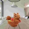 Bowls Rattan Squirrel Fruit Basket Woven Desktop Decoration Storage The Wire Picnic Decorative Plastic Rack