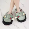 Kapcie śmieszne kapcie zombie na zimowe ciepłe domowe dom do domu dom i mężczyźni Walking Dead 3d buty Fit Halloween Cosplay Pantufa 230831