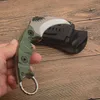 Nouveau G2397 Couteau à griffes Karambit D2 Lame satinée Full Tang G10 Poignée Camping en plein air Randonnée Couteaux tactiques à lame fixe avec Kydex